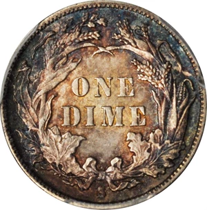 image for: 1888-S Liberty Seated Dime. MS-65 (PCGS).