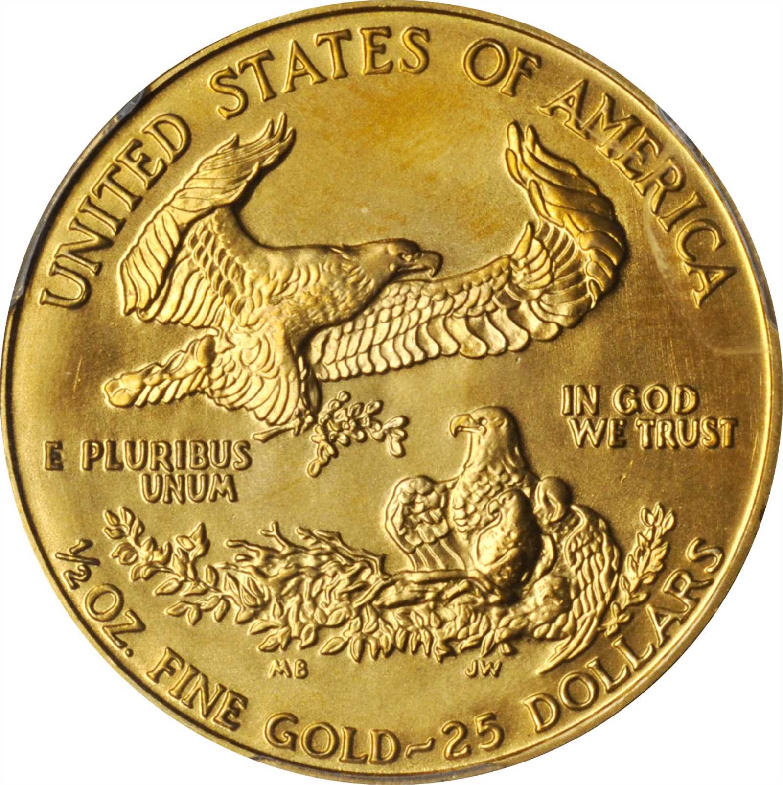 image for: 1988 Half-Ounce Gold Eagle. MS-69 (PCGS).