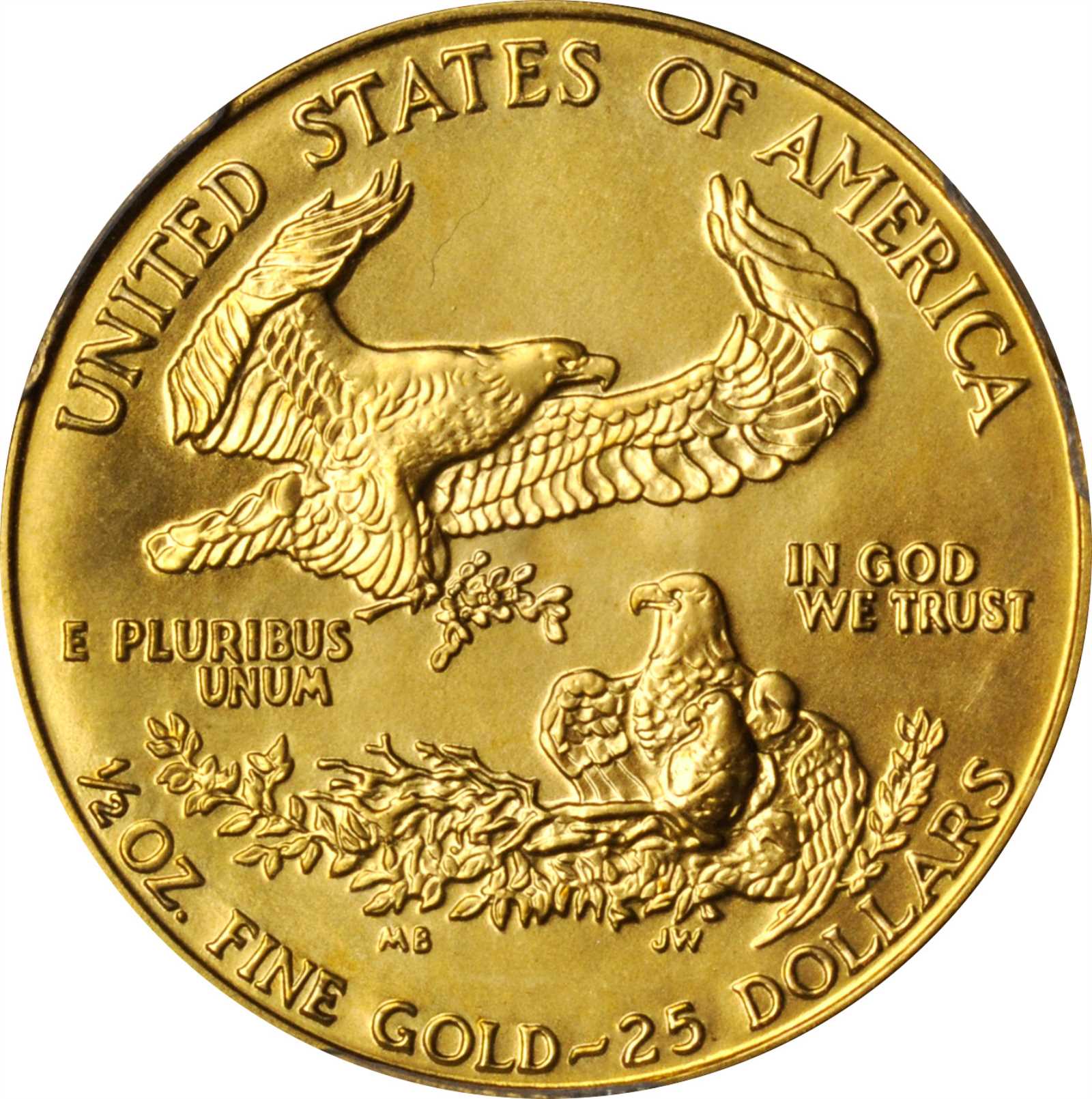 image for: 1988 Half-Ounce Gold Eagle. MS-69 (PCGS).