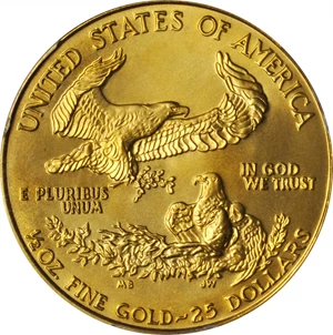 image for: 1989 Half-Ounce Gold Eagle. MS-69 (PCGS).