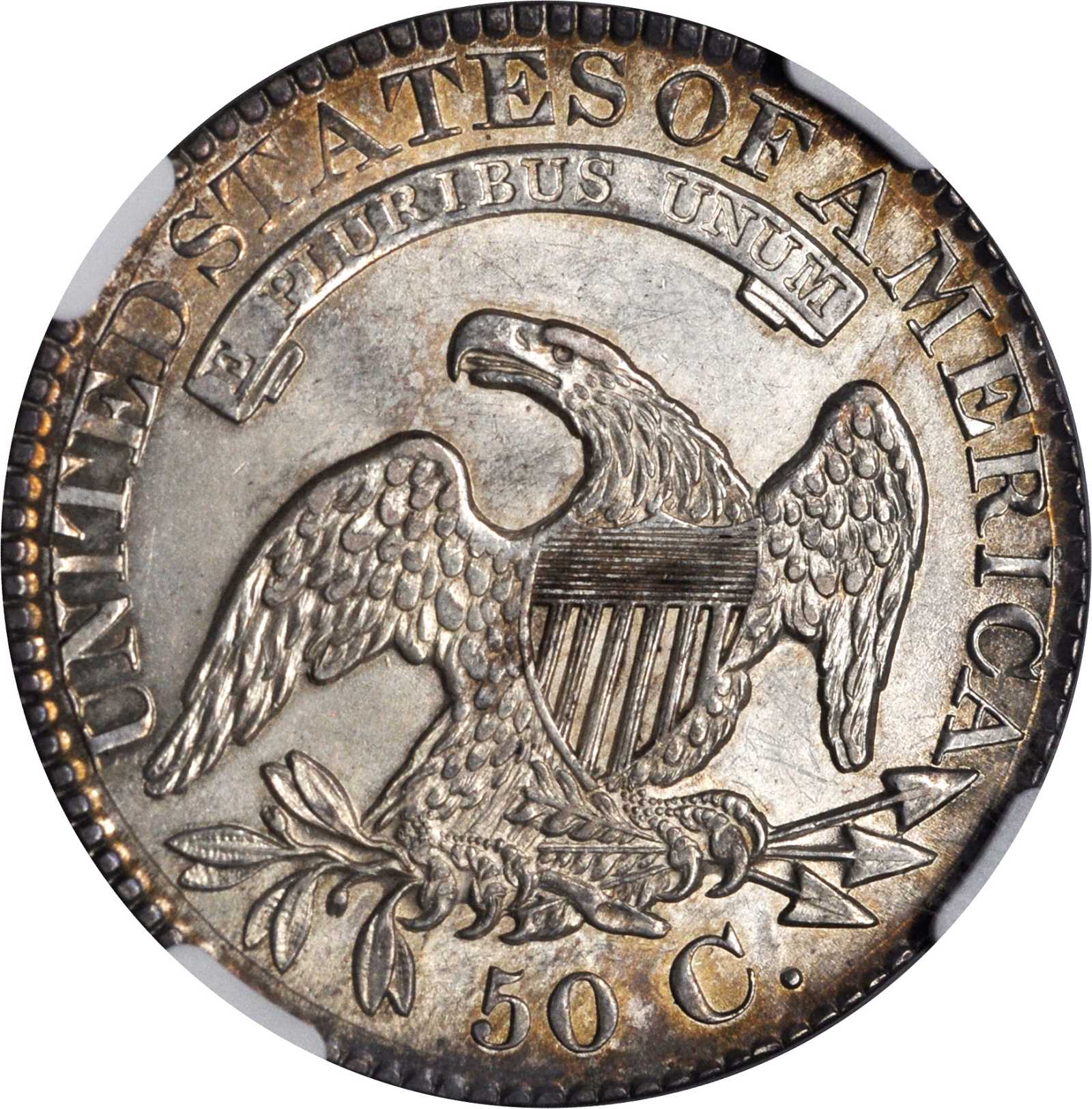 image for: 1828 Capped Bust Half Dollar. O-109. Rarity-3. Square Base 2, Large 8s. MS-62 (NGC).