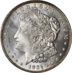 image for: 1921-D Morgan Silver Dollar. MS-65 PL (NGC). OH.