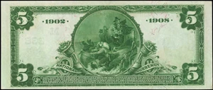 image for: Springfield, Ohio. $5 1902 Date Back. Friedberg 590 (W-760). The First NB. Charter #238. PCGS Currency Choice New 63.
