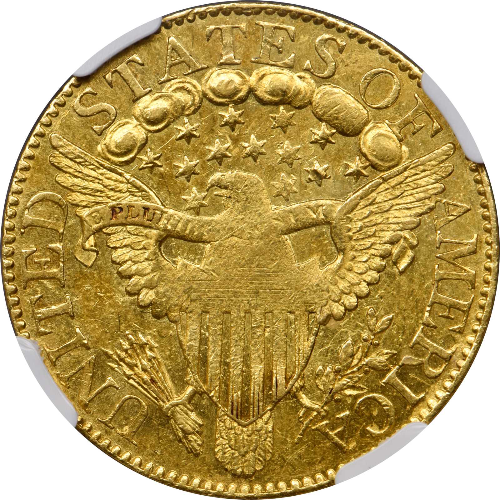 image for: 1806 Capped Bust Right Half Eagle. BD-5. Rarity-7. Pointed 6, Stars 8x5. MS-60 (NGC). CAC.