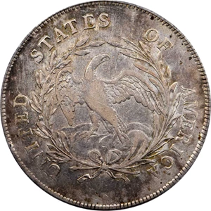 image for: 1798 Draped Bust Silver Dollar. Small Eagle. BB-81, B-2. Rarity-3. 15 Stars on Obverse. EF-40 (PCGS).