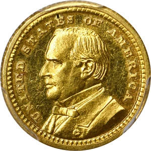 image for: 1903 Louisiana Purchase Exposition Gold Dollar. McKinley Portrait. Proof-63 (PCGS). CAC.