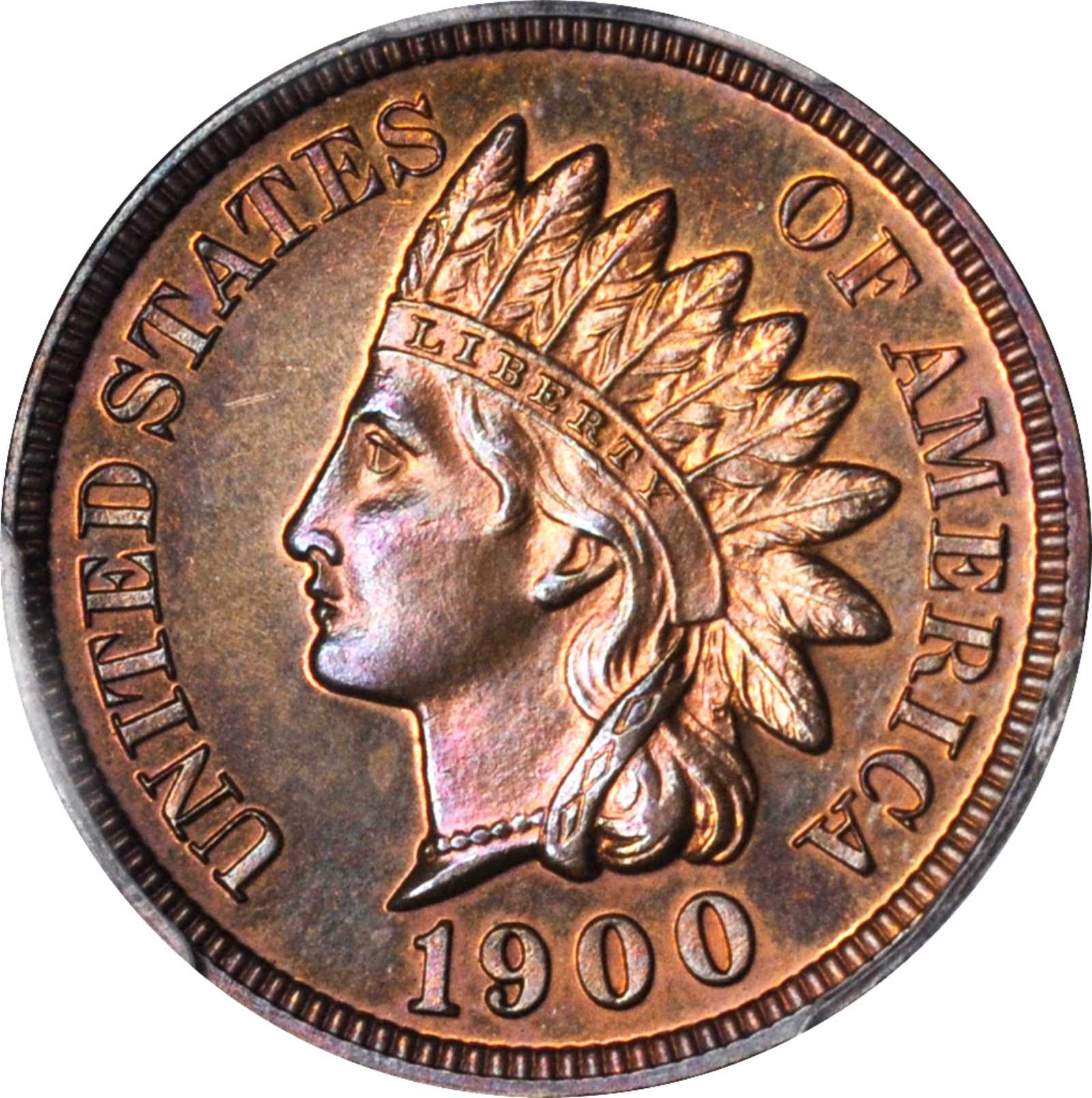 image for: 1900 Indian Cent. Proof-64 RB (PCGS).