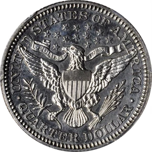 image for: 1901 Barber Quarter. Proof-62 (PCGS).