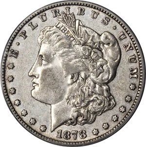 image for: 1878-CC Morgan Silver Dollar. VAM-6, Top 100 Variety. Doubled Leaves. EF-45 (PCGS).