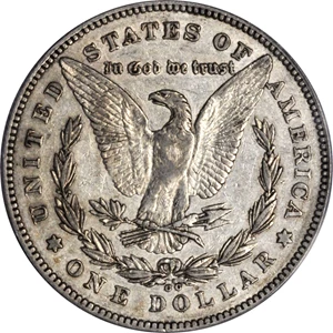 image for: 1878-CC Morgan Silver Dollar. VAM-6, Top 100 Variety. Doubled Leaves. EF-45 (PCGS).