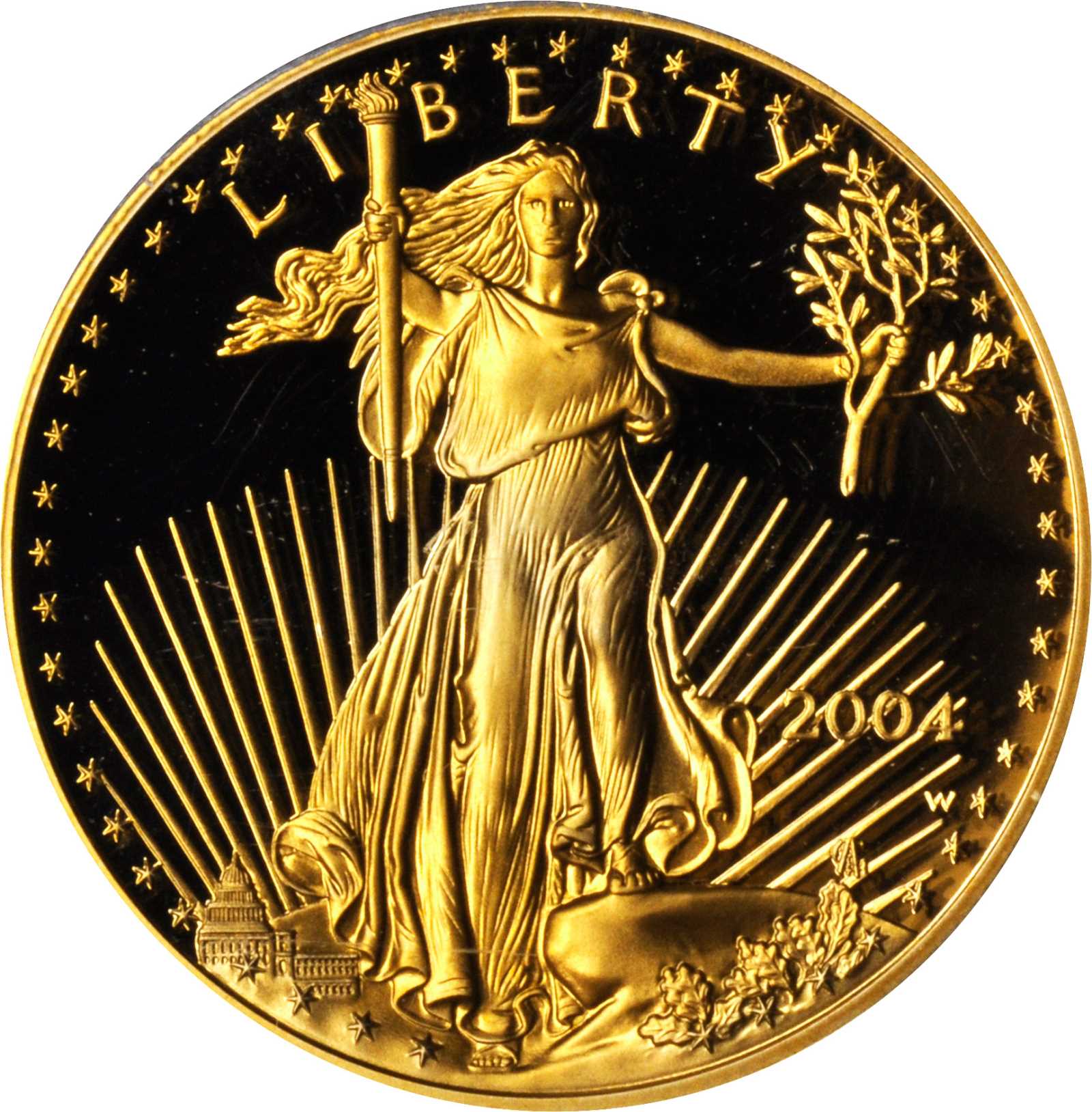 image for: Complete Set of 2004-W Gold Eagles. Proof-69 Deep Cameo (PCGS).