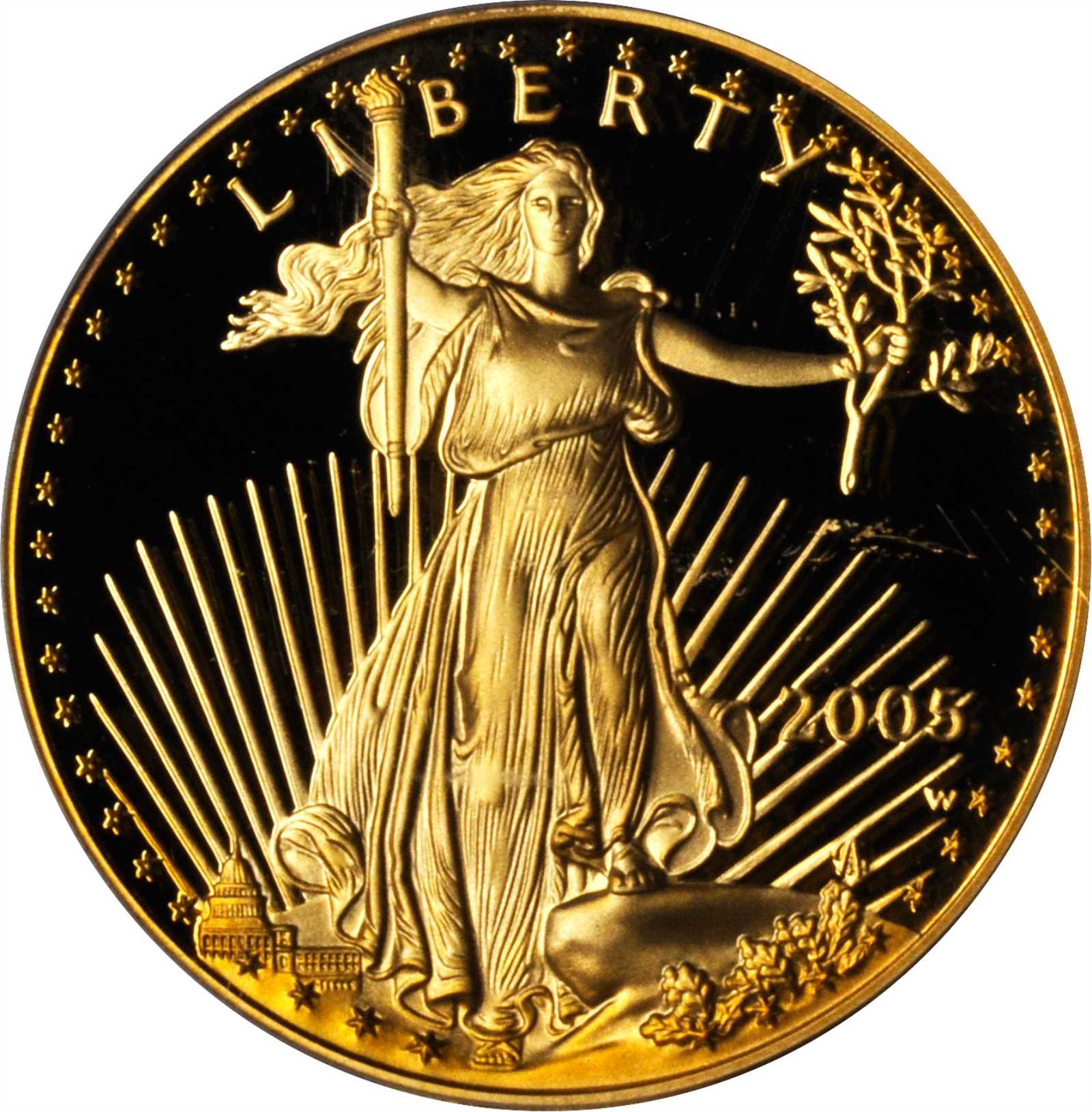 image for: Complete Set of 2005-W Gold Eagles. Proof-69 Deep Cameo (PCGS).