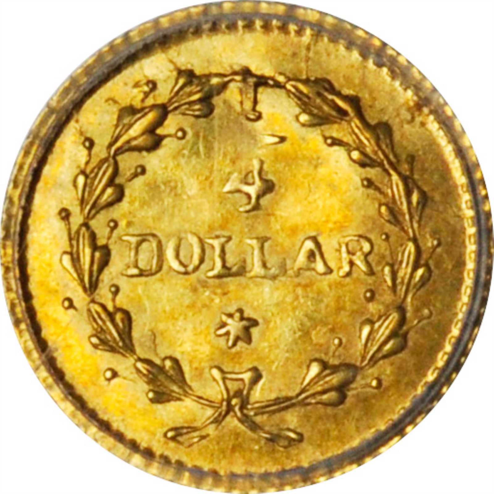 image for: Undated (1853-1854) Octagonal 25 Cents. BG-223. Rarity-4-. Liberty Head. MS-62 (PCGS). OGH.