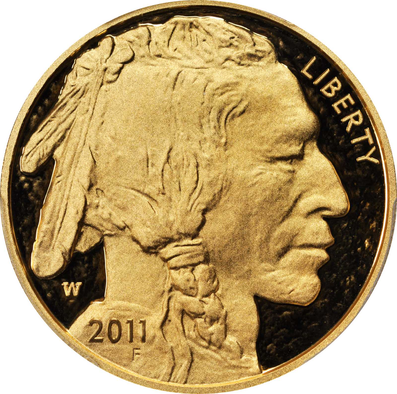 image for: 2011-W One-Ounce Gold Buffalo. Chief Engraver John M. Mercanti Signature. Proof-69 Deep Cameo (PCGS).
