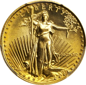 image for: 1990 Tenth-Ounce Gold Eagle. MS-68 (PCGS).