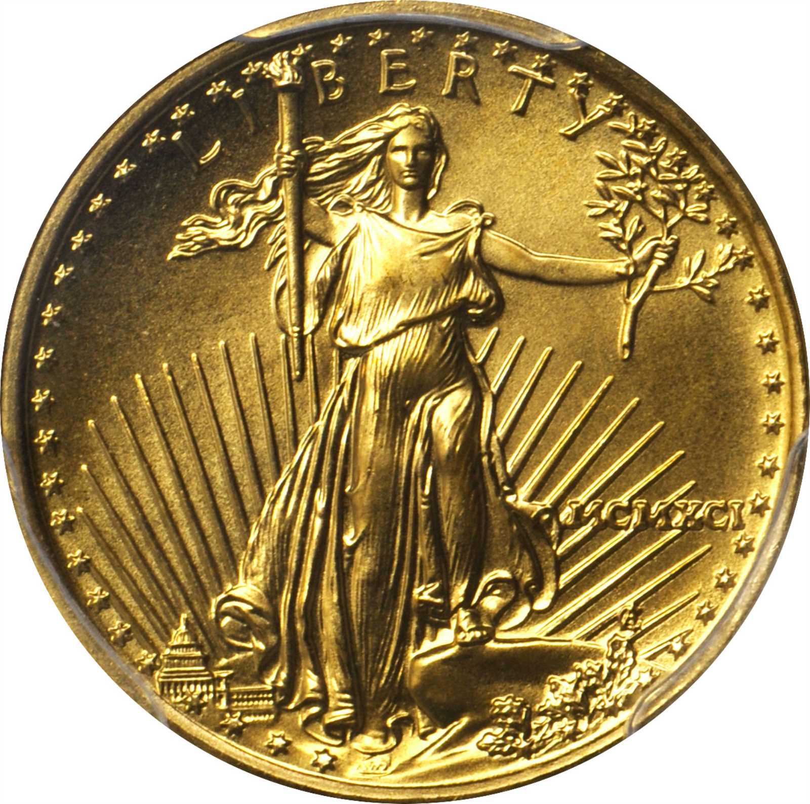 image for: 1991 Tenth-Ounce Gold Eagle. MS-69 (PCGS).