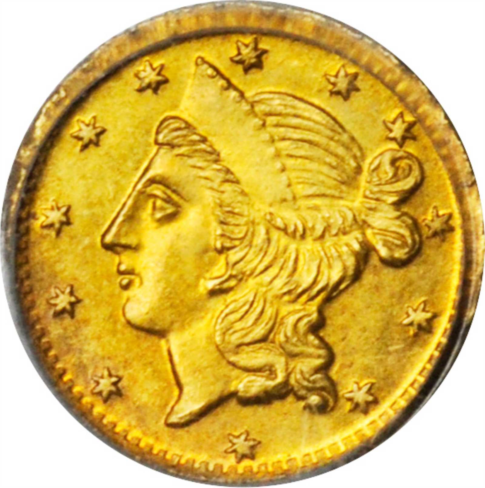 image for: 1856-N Round 50 Cents. BG-434. Rarity-4-. Liberty Head. MS-62 (PCGS). OGH.