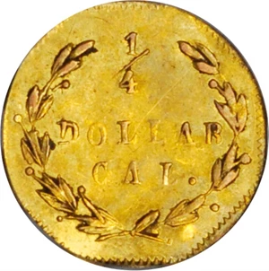 image for: 1871-L Octagonal 25 Cents. BG-770. Rarity-4+. Liberty Head. EF-45 (PCGS). OGH.