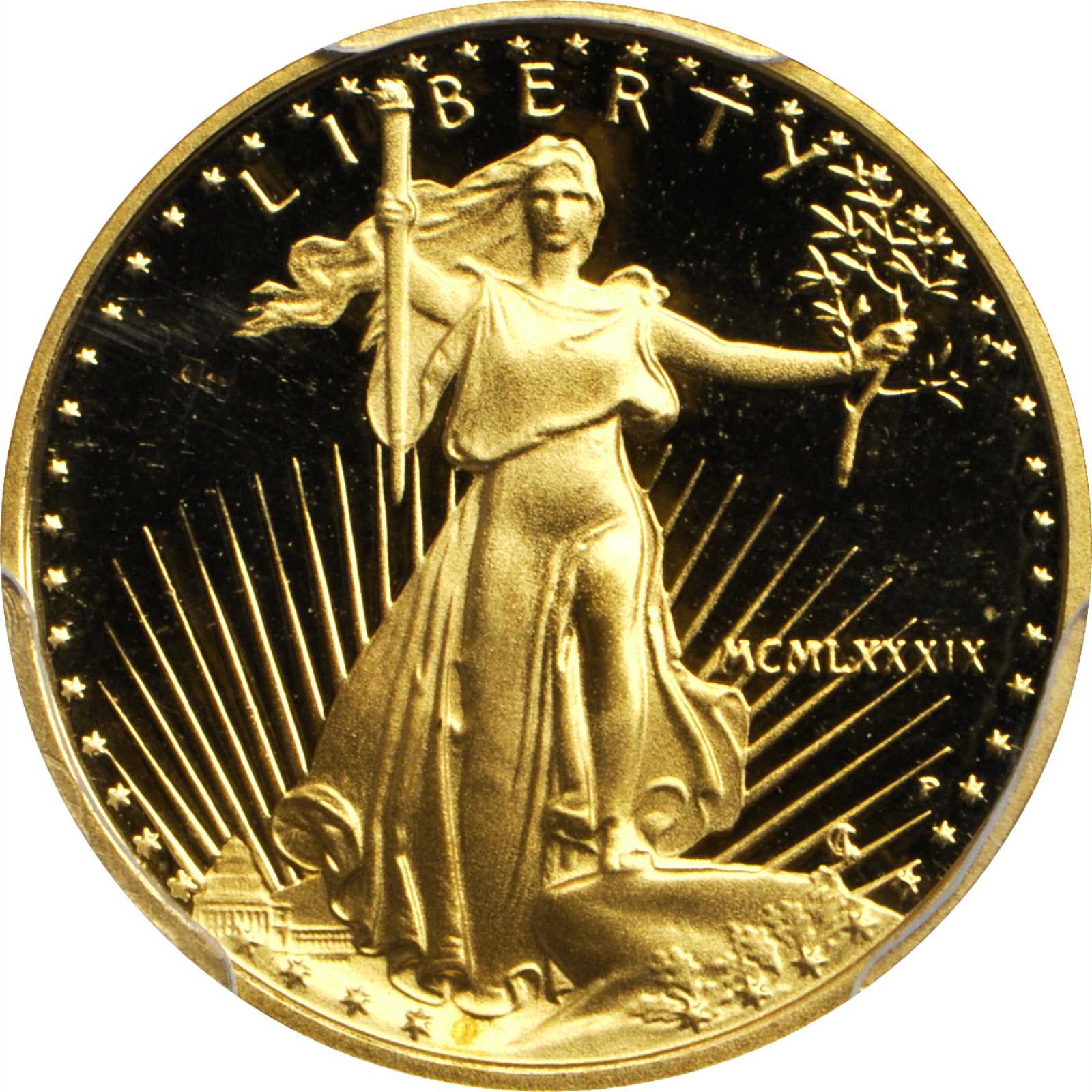 image for: 1989-P Tenth-Ounce Gold Eagle. Proof-69 Deep Cameo (PCGS).
