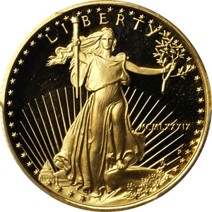 image for: 1989-P Quarter-Ounce Gold Eagle. Proof-69 Deep Cameo (PCGS).