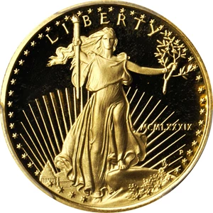 image for: 1989-P Quarter-Ounce Gold Eagle. Proof-69 Deep Cameo (PCGS).