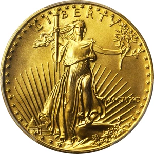image for: 1990 Quarter-Ounce Gold Eagle. MS-69 (PCGS).