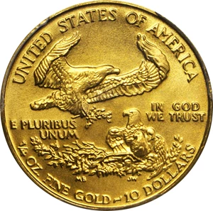 image for: 1990 Quarter-Ounce Gold Eagle. MS-69 (PCGS).