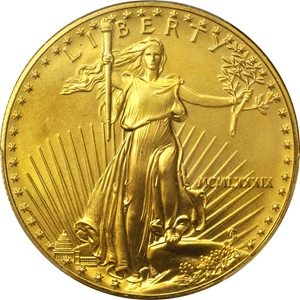 image for: 1989 One-Ounce Gold Eagle. MS-69 (PCGS).