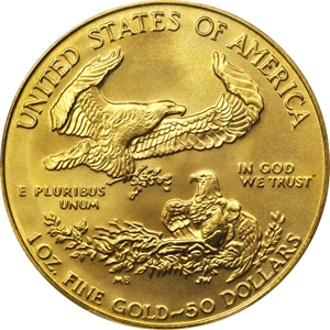 image for: 1989 One-Ounce Gold Eagle. MS-69 (PCGS).