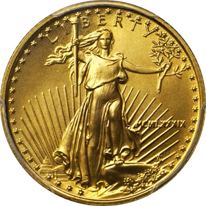 image for: 1989 Quarter-Ounce Gold Eagle. MS-69 (PCGS).