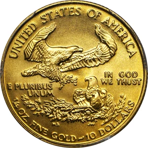image for: 1989 Quarter-Ounce Gold Eagle. MS-69 (PCGS).