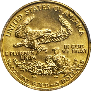 image for: 1989 Tenth-Ounce Gold Eagle. MS-69 (PCGS).