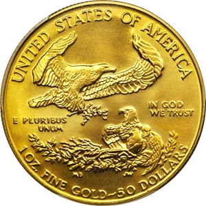 image for: 1988 One-Ounce Gold Eagle. MS-69 (PCGS).
