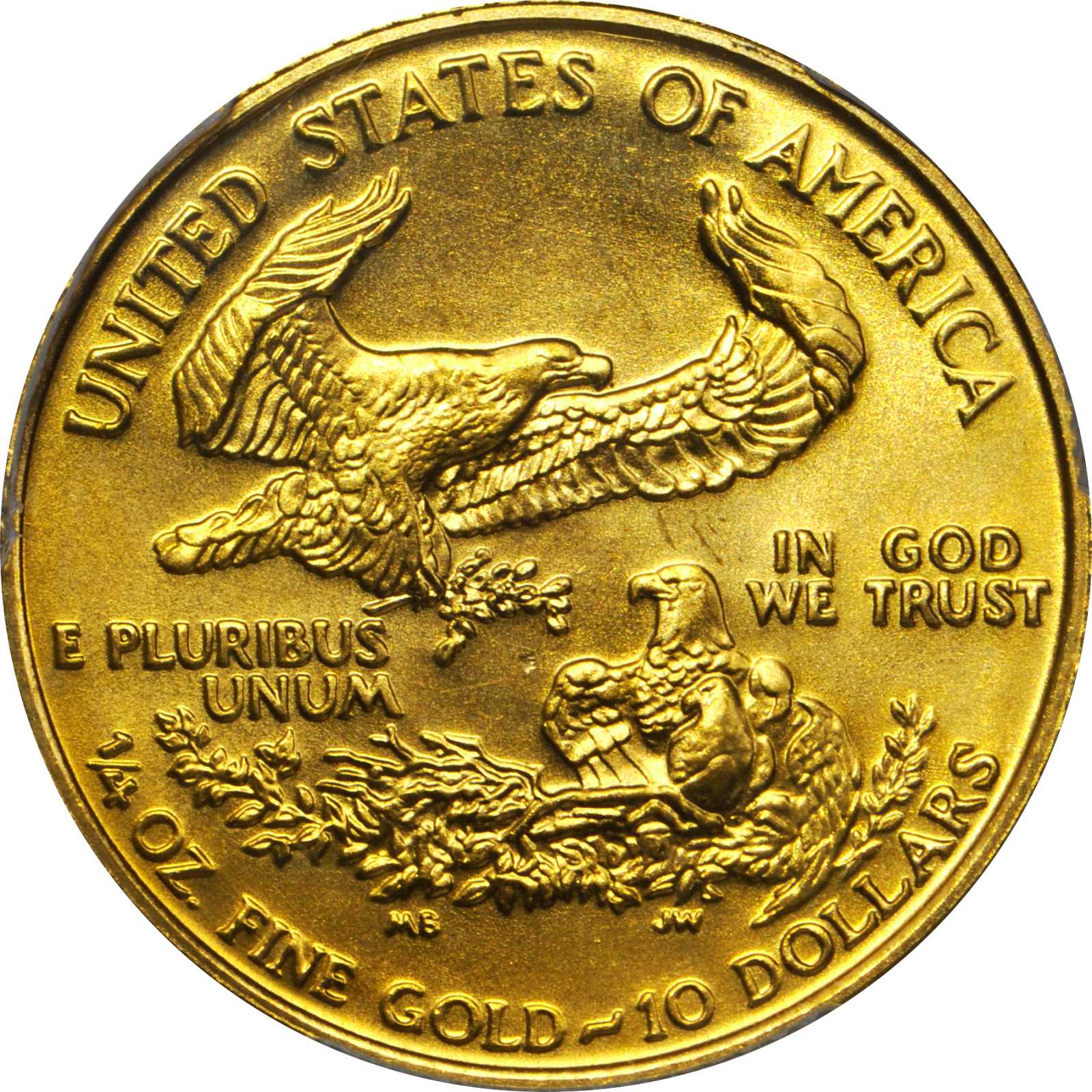 image for: 1988 Quarter-Ounce Gold Eagle. MS-69 (PCGS).