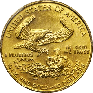 image for: 1991 Quarter-Ounce Gold Eagle. MS-69 (PCGS).