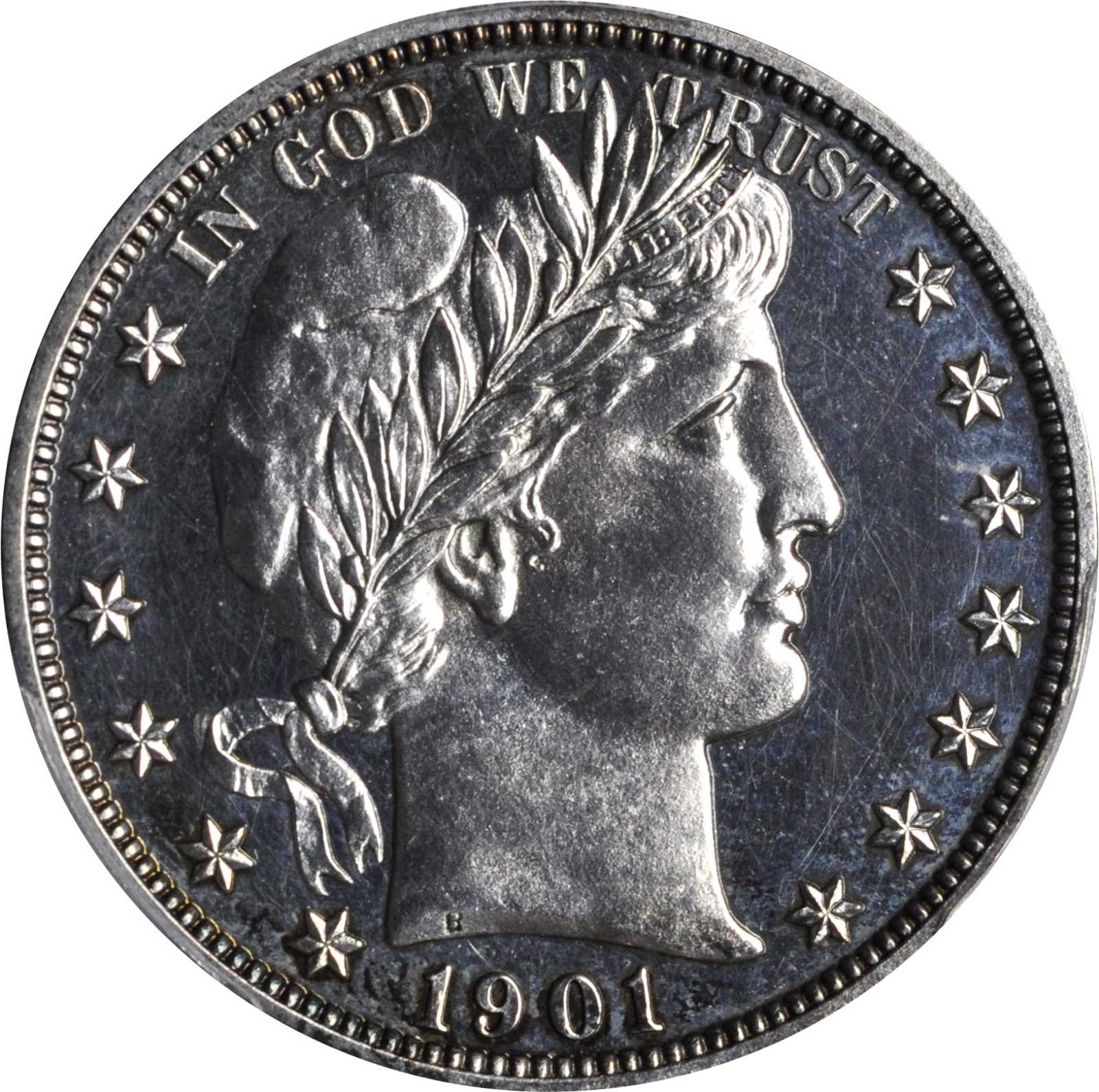 image for: 1901 Barber Half Dollar. Proof-62 (PCGS).