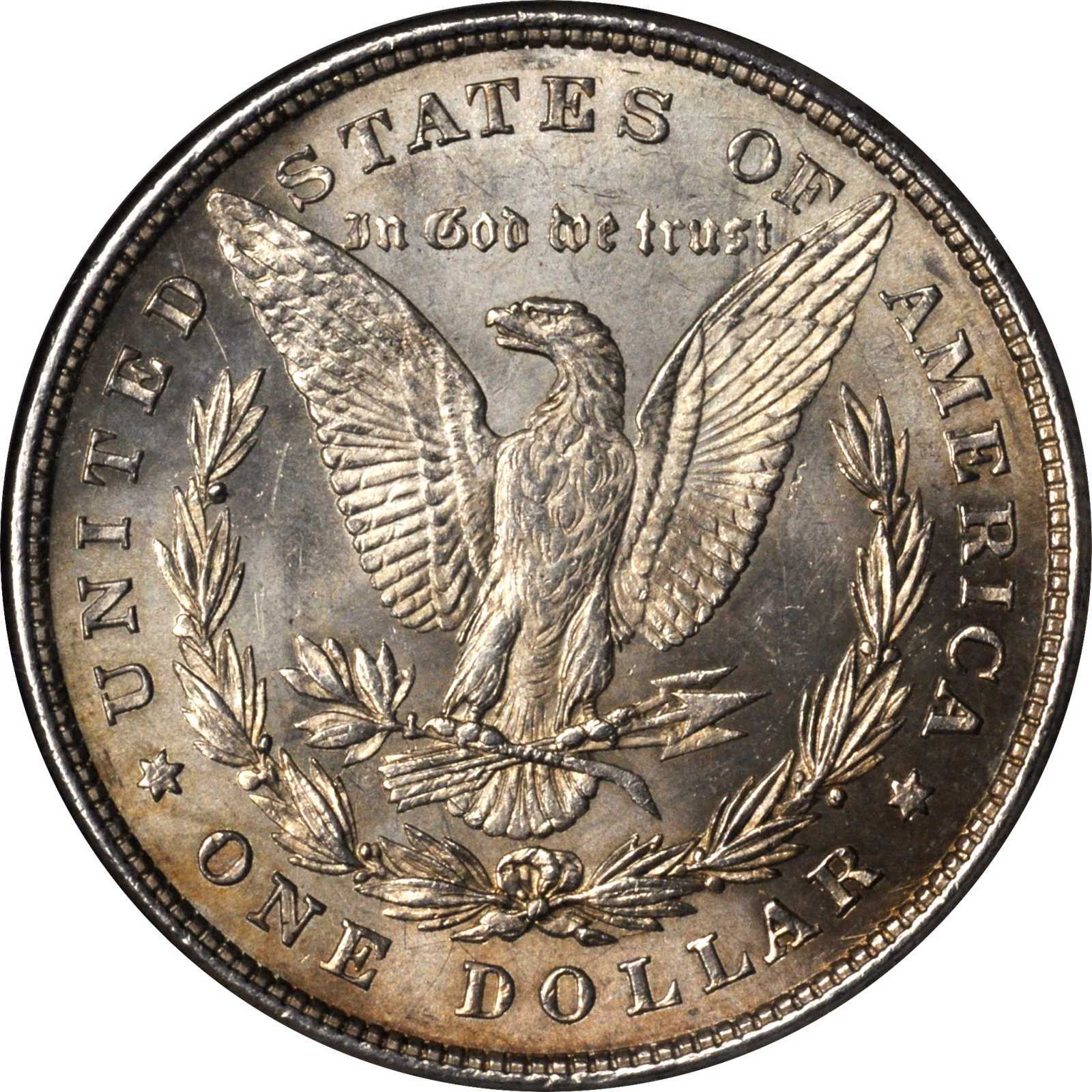 image for: 1878 Morgan Silver Dollar. 8 Tailfeathers. VAM-6. MS-62 Obverse PL (ANACS). OH.