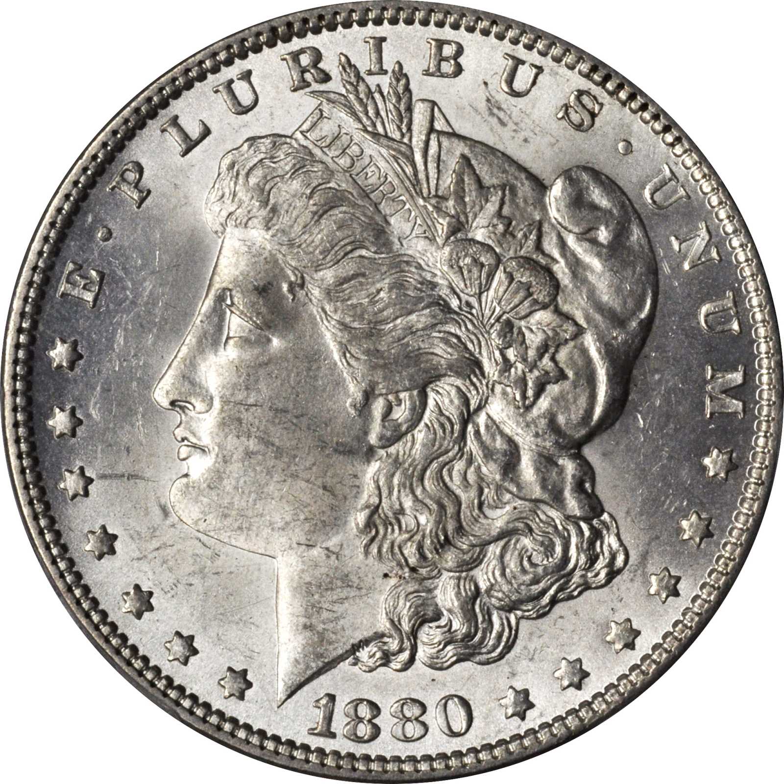 image for: 1880/79-O Morgan Silver Dollar. VAM-4. Top 100 Variety. Crossbar Overdate. MS-62 (PCGS).