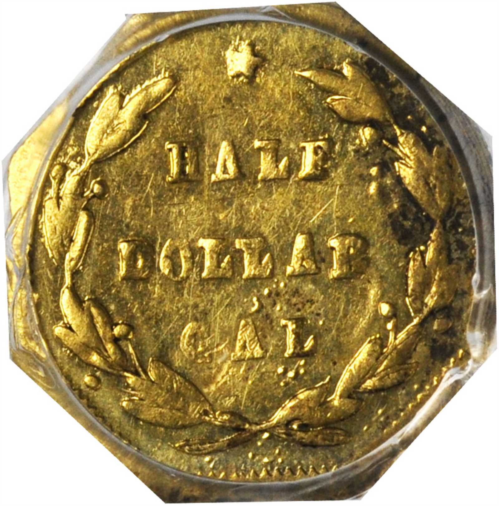 image for: 1871-G Octagonal 50 Cents. BG-925. Rarity-4+. Liberty Head. AU-58 (PCGS).