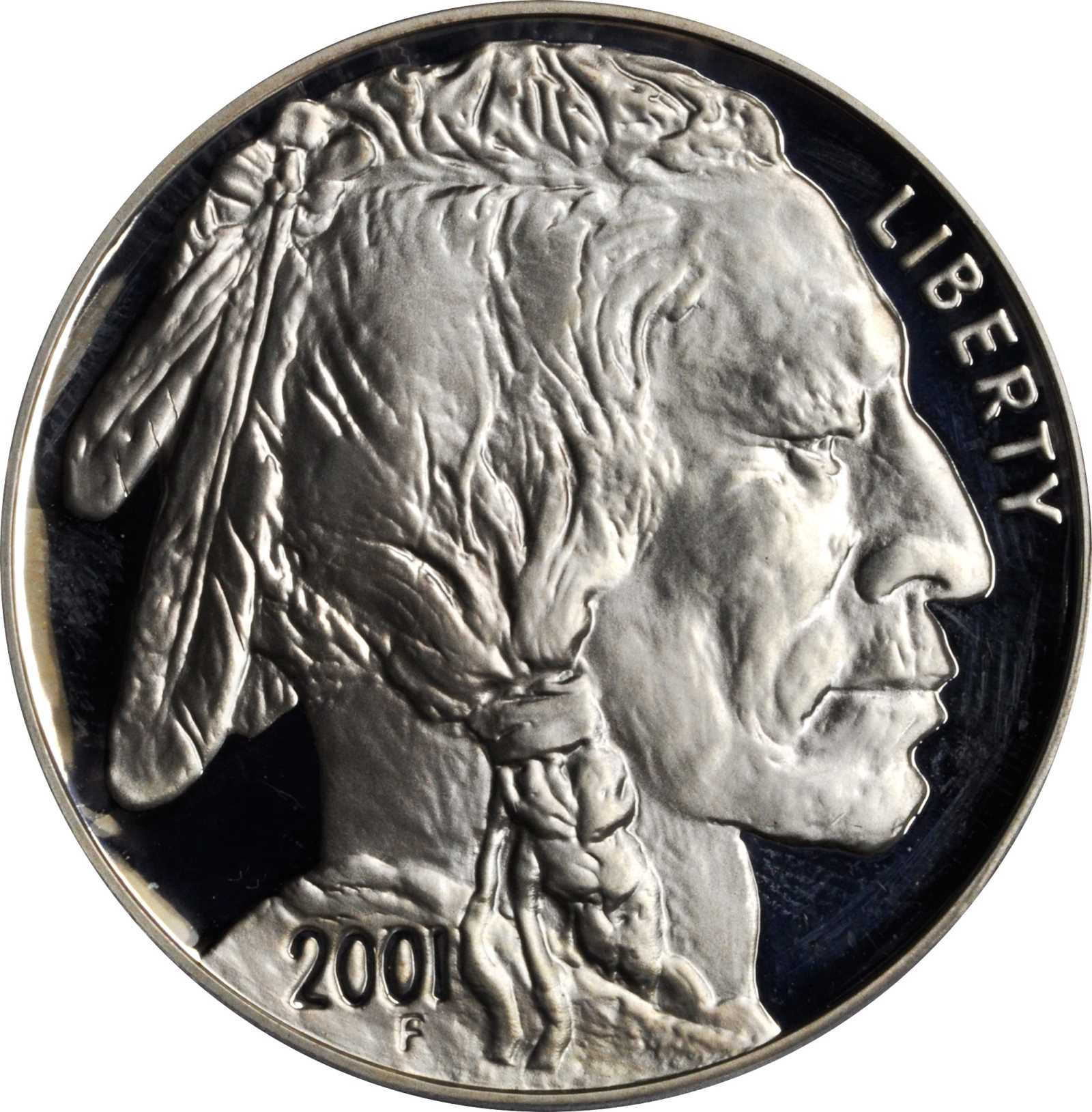 2001-P American Buffalo Silver Dollar. Proof-68 Deep Cameo (PCGS).