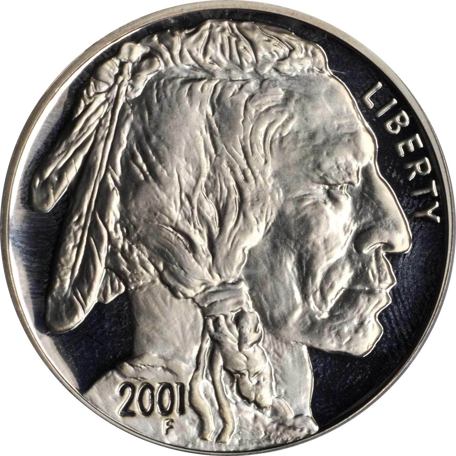 2001-P American Buffalo Silver Dollar. Proof-67 Deep Cameo (PCGS).