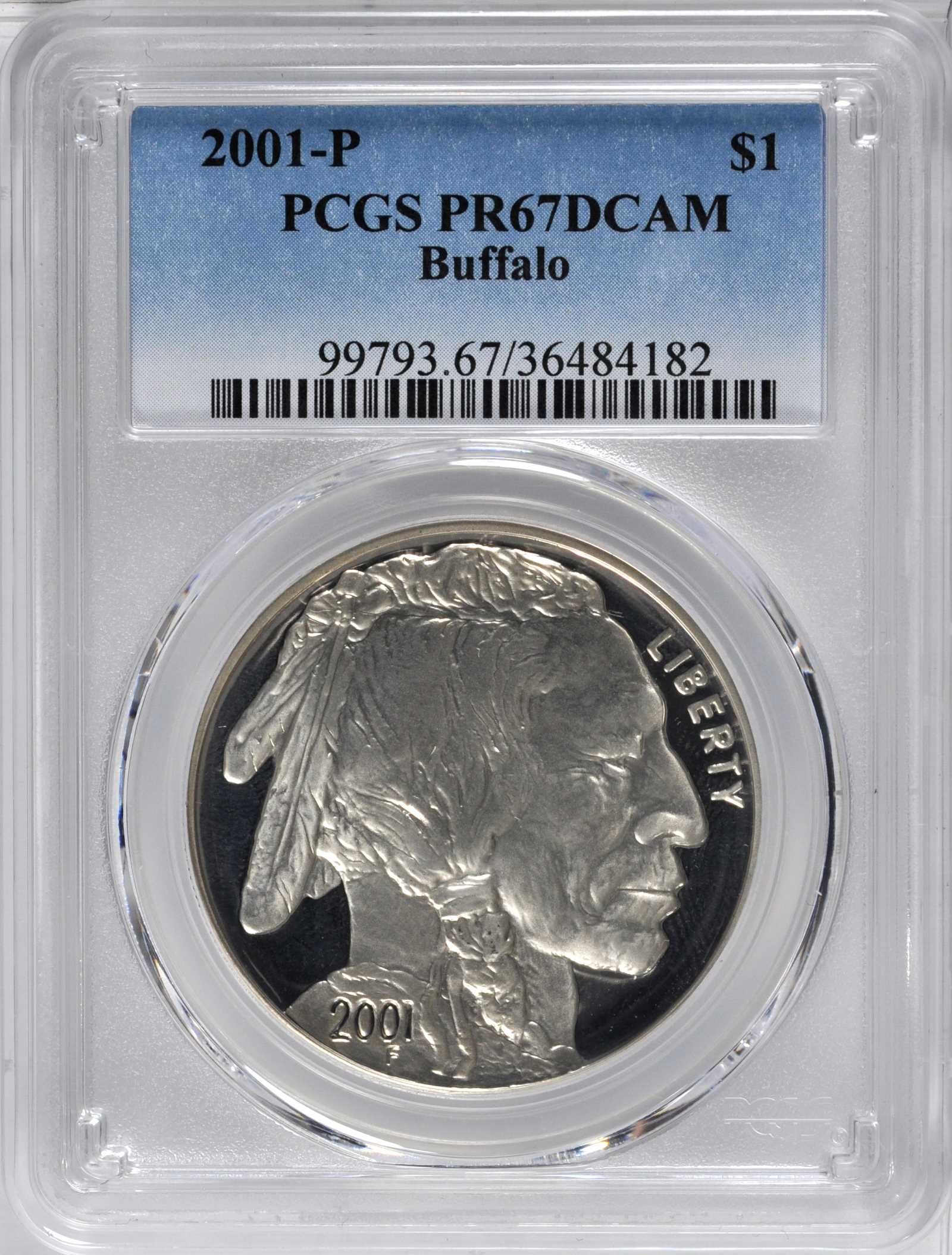 2001-P S$1 American Buffalo PR DCAM PR67 DCAM thumbnail 8