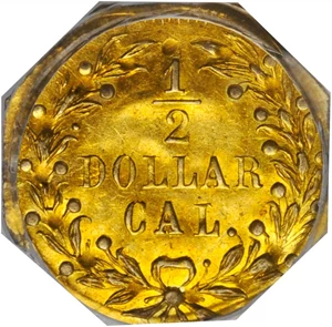 image for: 1872 Octagonal 50 Cents. BG-940. Rarity-4. Indian Head. MS-62 (PCGS).