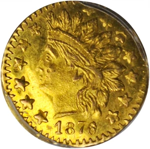image for: 1878/6 Round 25 Cents. BG-883. Rarity-4+. Indian Head. MS-64 (PCGS).