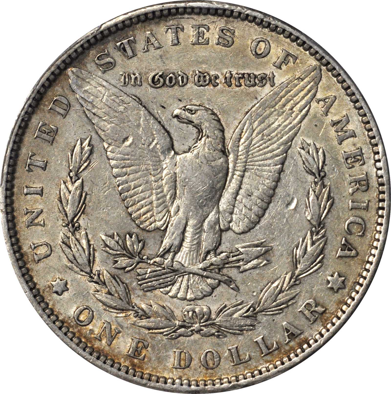 image for: 1889 Morgan Silver Dollar. VAM-19A. Top 100 Variety. Barwing. EF-45 (PCGS).