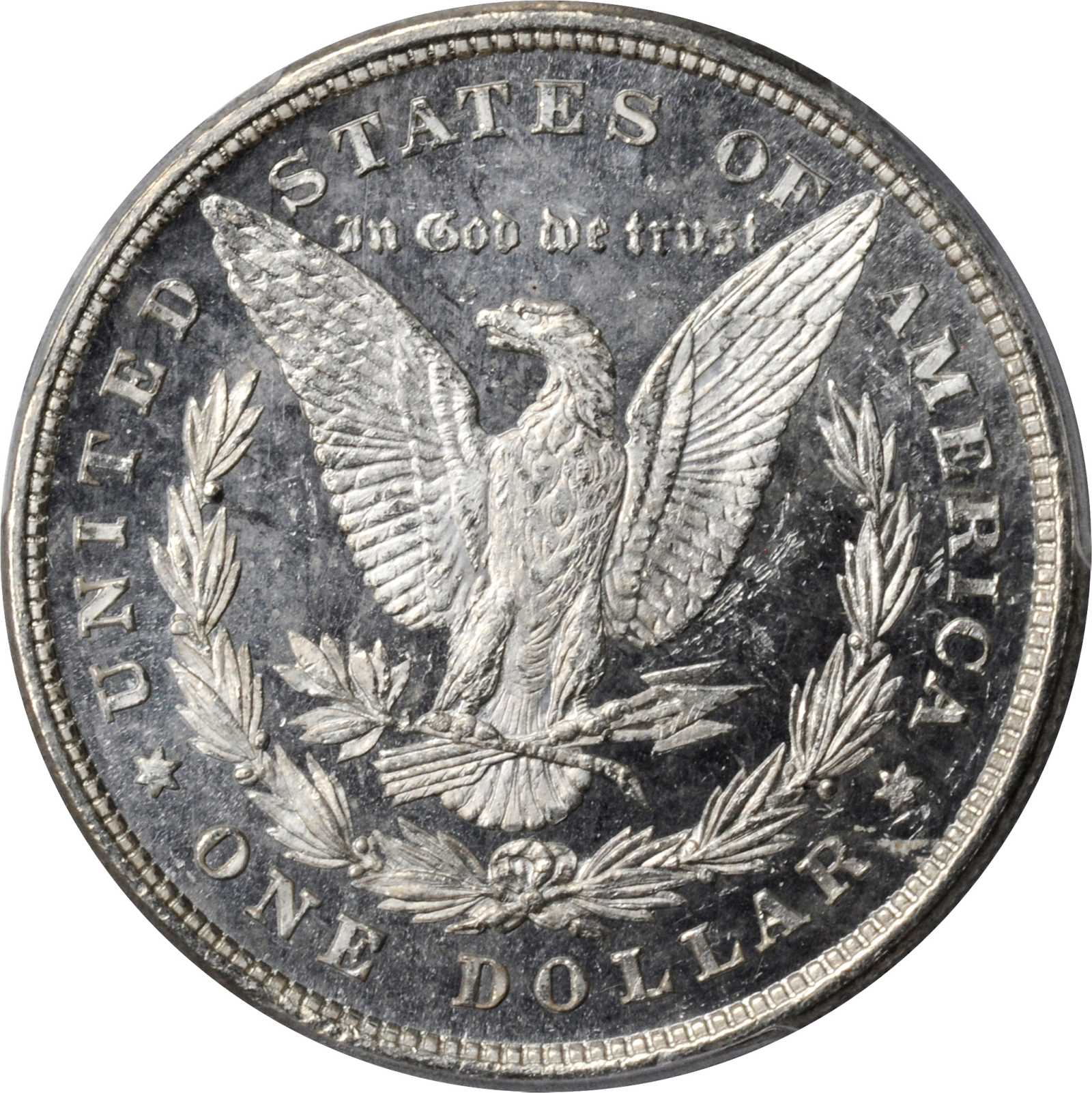 image for: 1878 Morgan Silver Dollar. 8 Tailfeathers. MS-63 DMPL (PCGS).