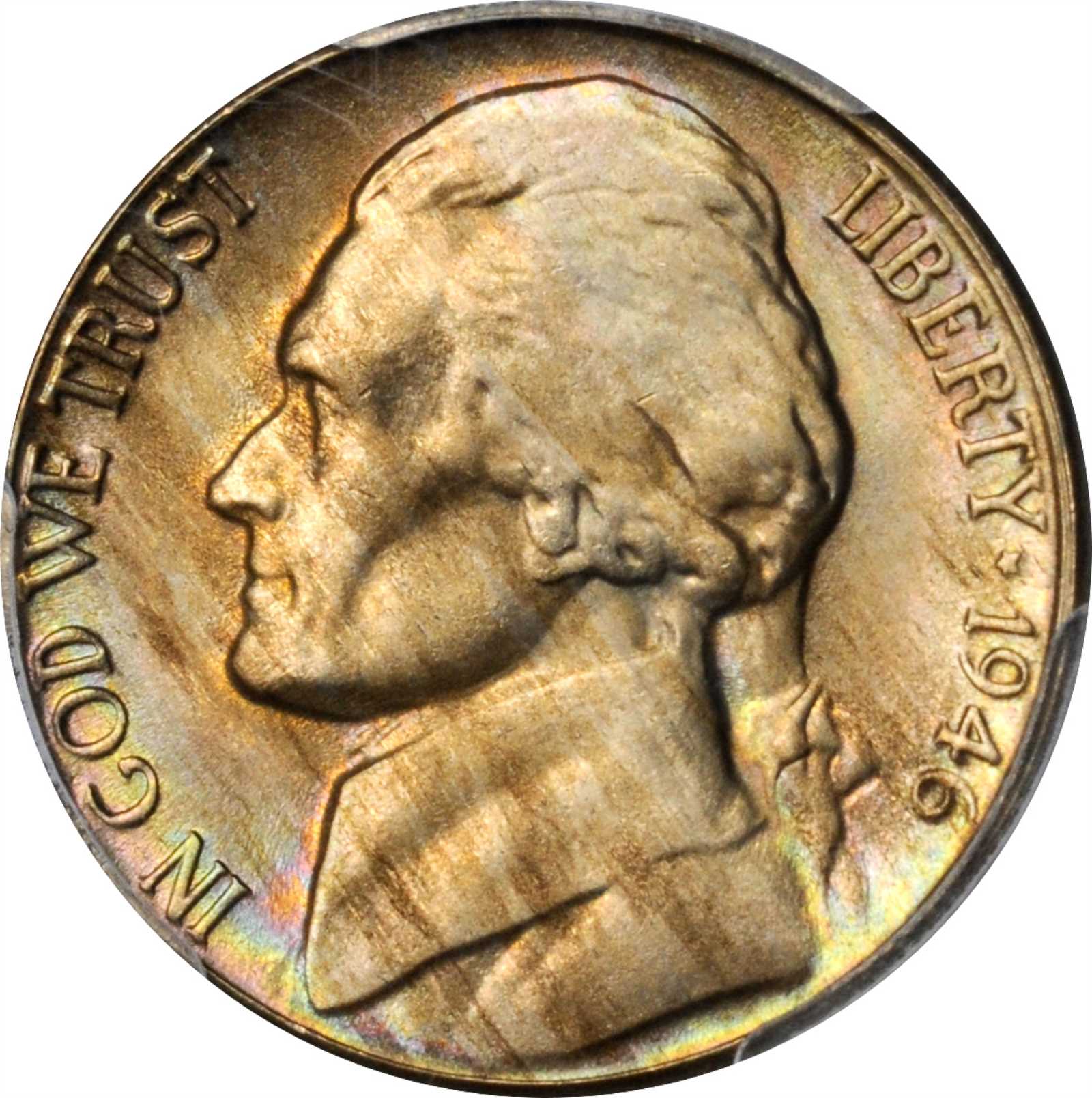 image for: 1946-D Jefferson Nickel. MS-66 FS (PCGS).