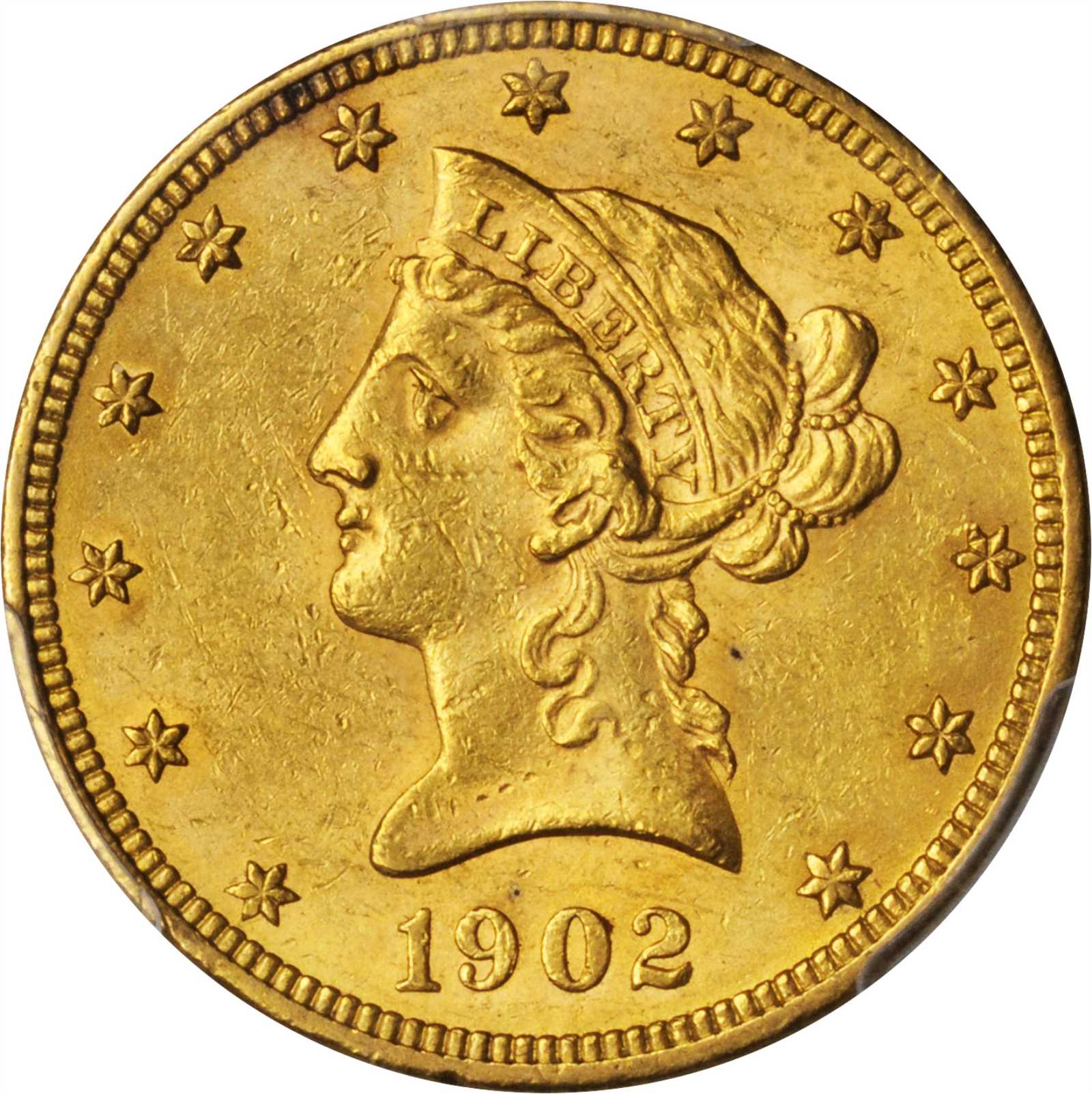 image for: 1902 Liberty Head Eagle. MS-61 (PCGS).
