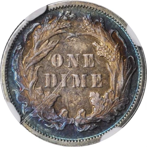 image for: 1878 Liberty Seated Dime. Proof-63 Cameo (NGC).