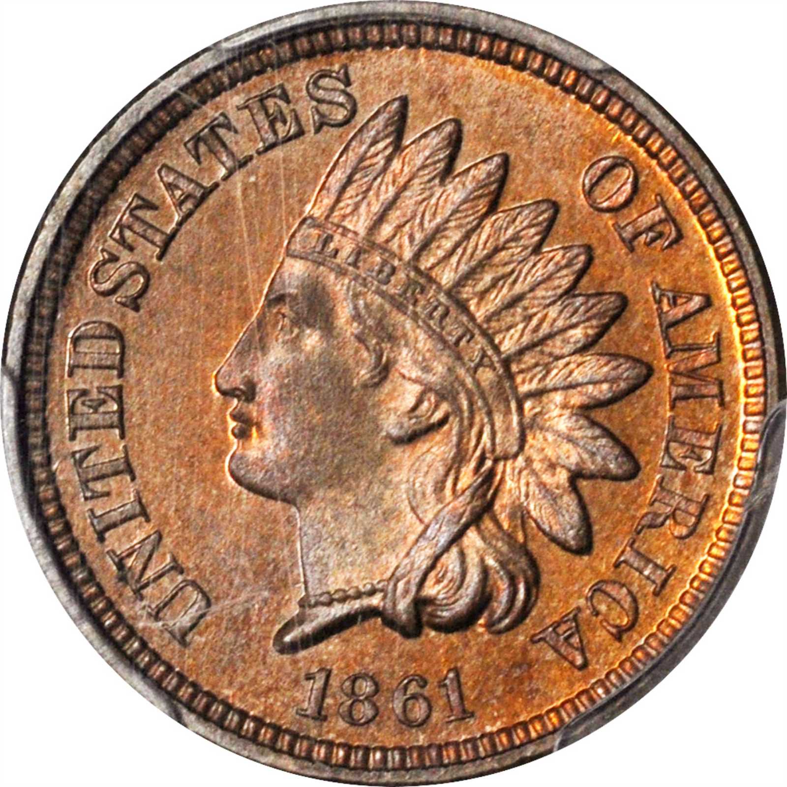 image for: 1861 Indian Cent. Snow-PR1. Proof-65 (PCGS).
